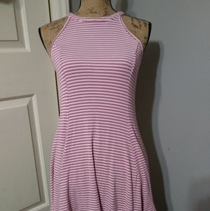 Copper Key sleeveless striped dress